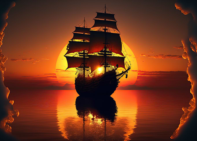Ship Sunset