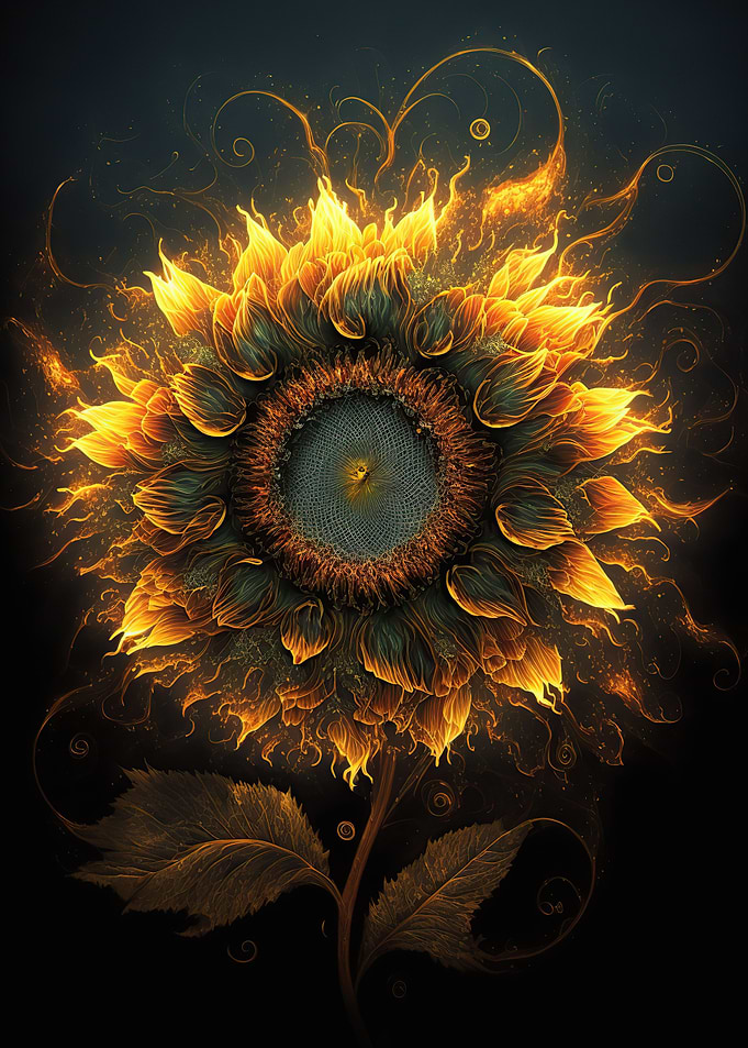 Universe sunflower