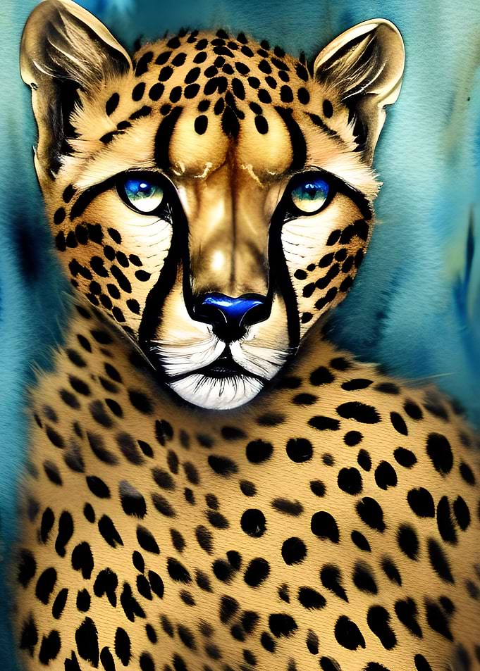 Leopard Animal painted