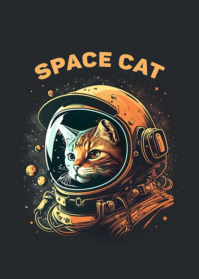 Space Cat Vintage