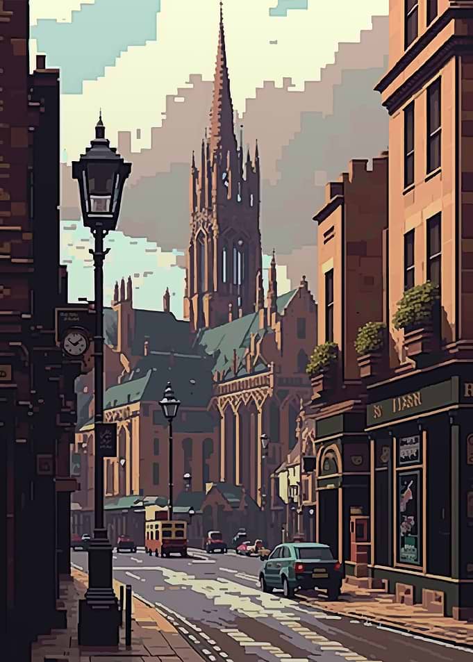 Edinburgh Pixel Art