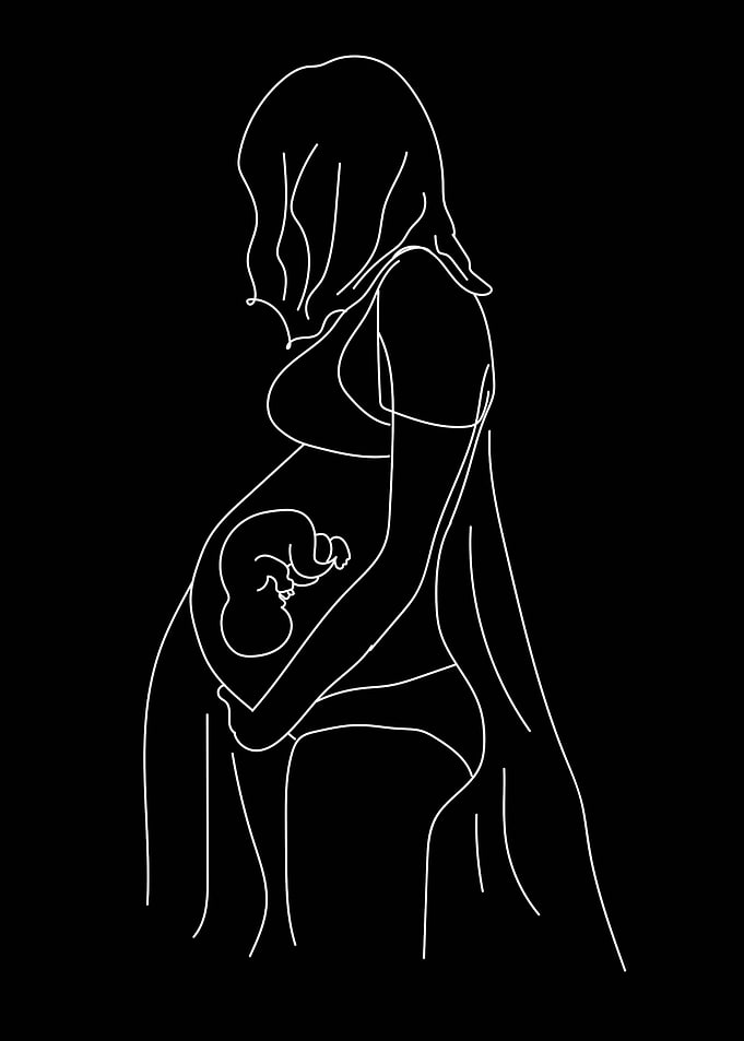 One Line Art Woman