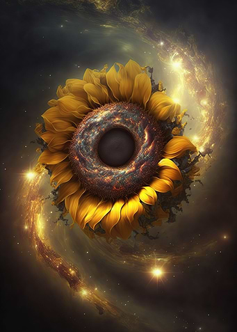 Universe sunflower