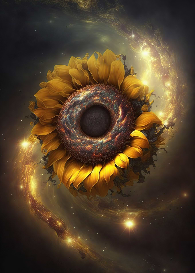 Universe sunflower