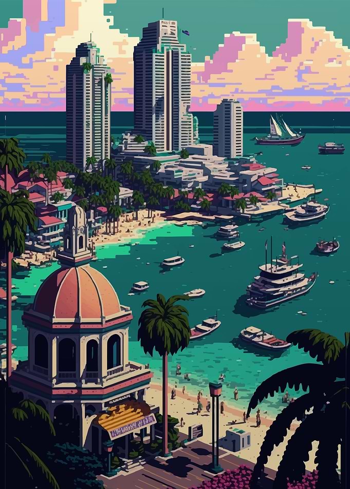 Pattaya Pixel Art