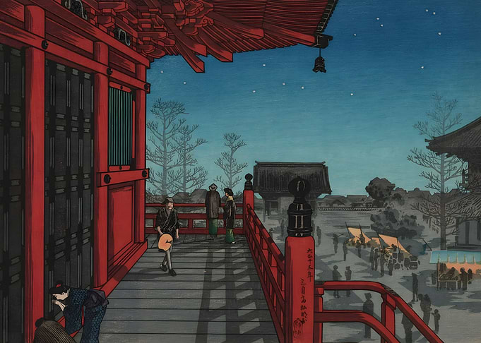 Ukiyo e asakusa kannon