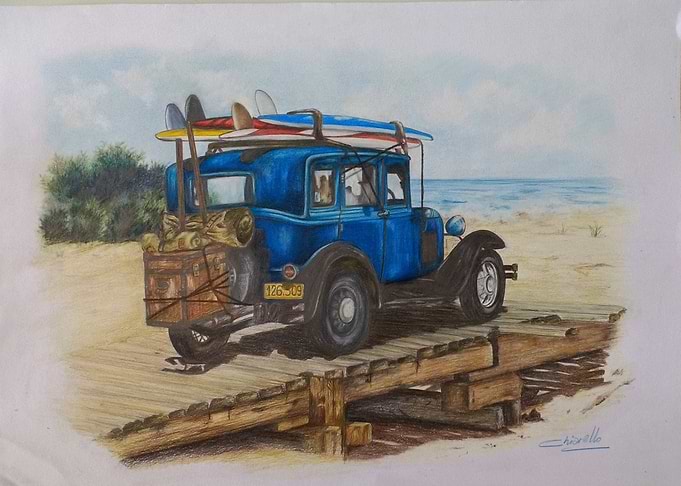 Antique at the beach