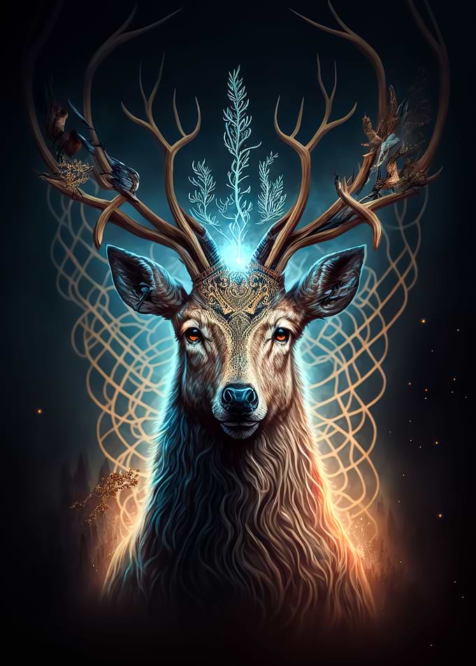 Reindeer in the Forest