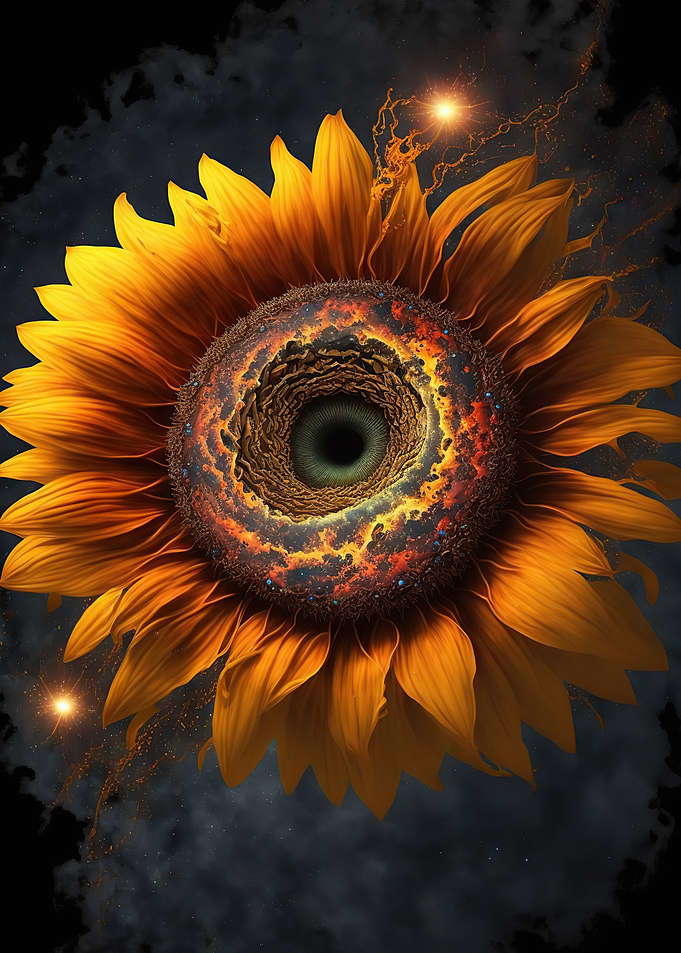 Universe sunflower