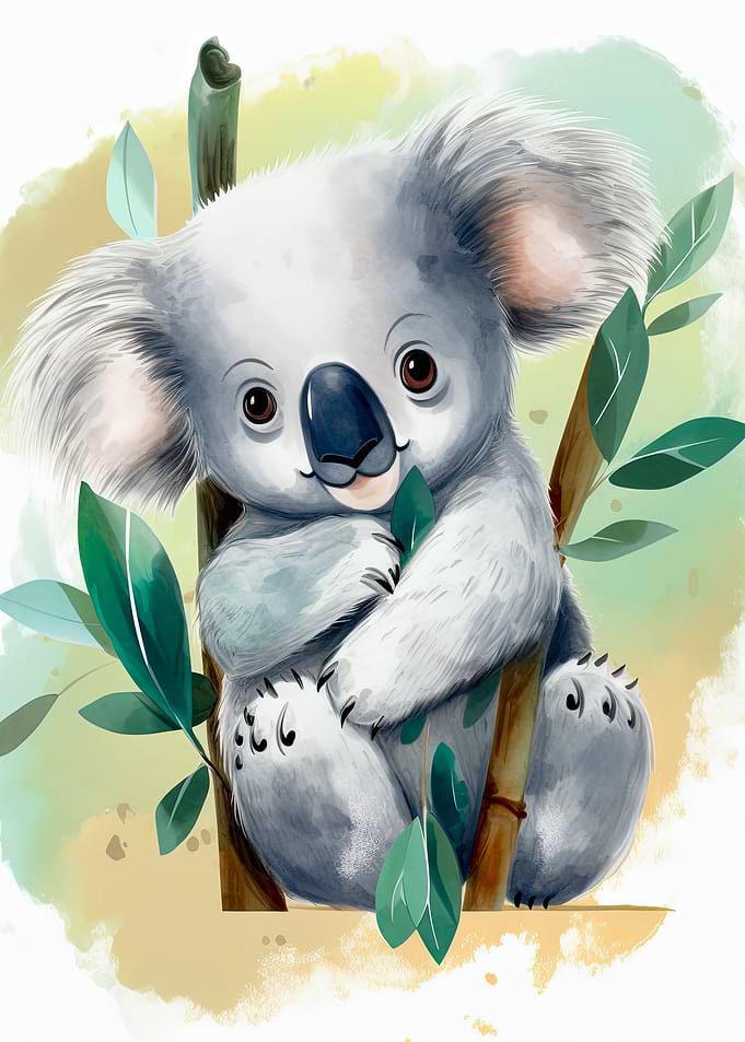 Koala Watercolor Print