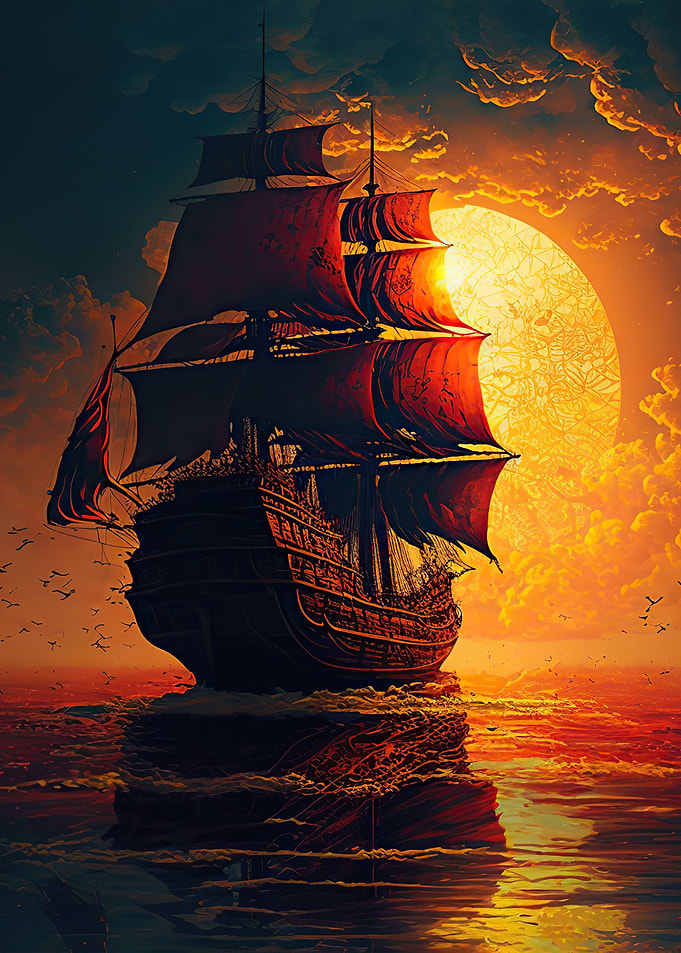 Ship Sunset