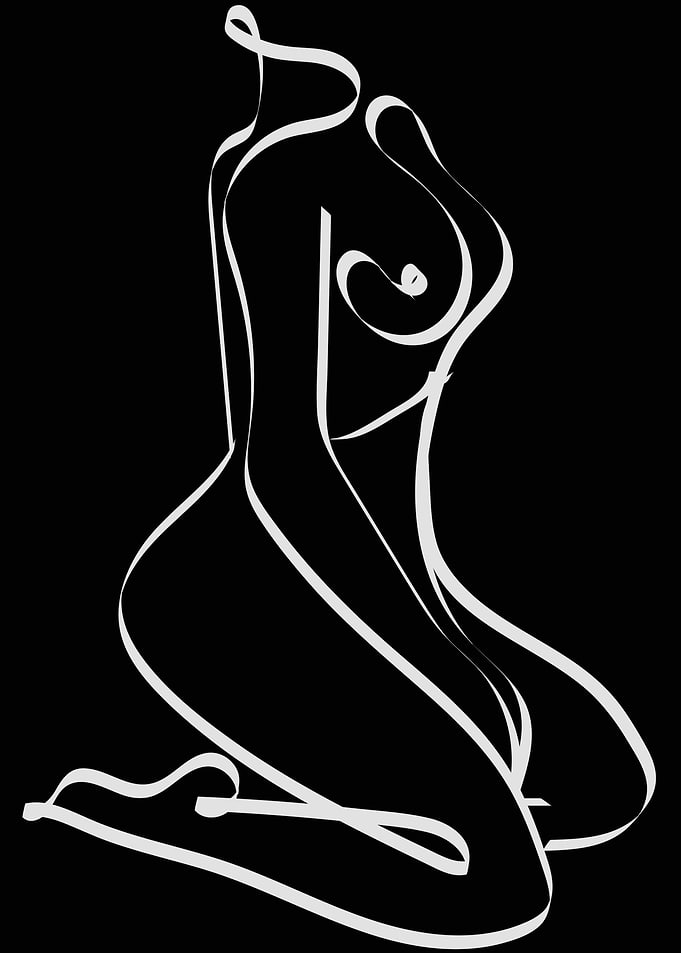 One Line Art Woman