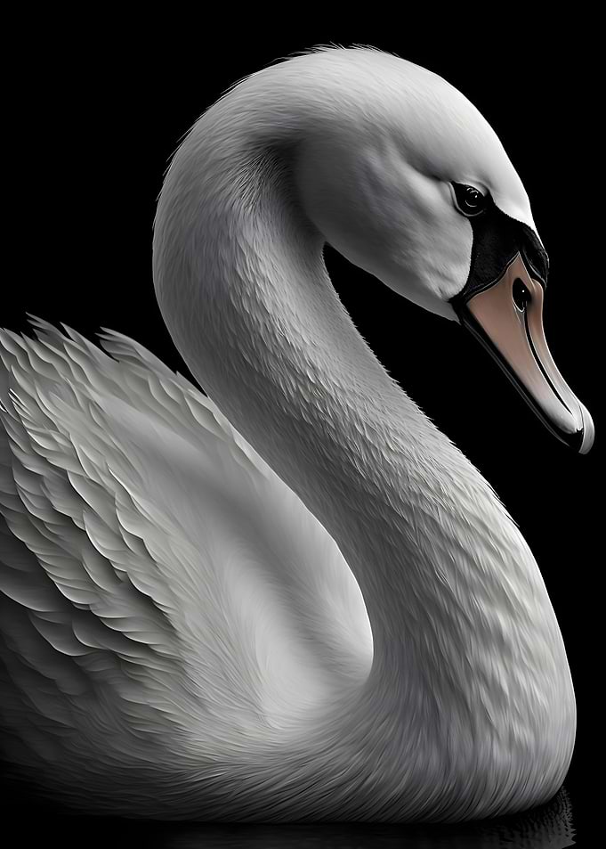 Monochrome Swan