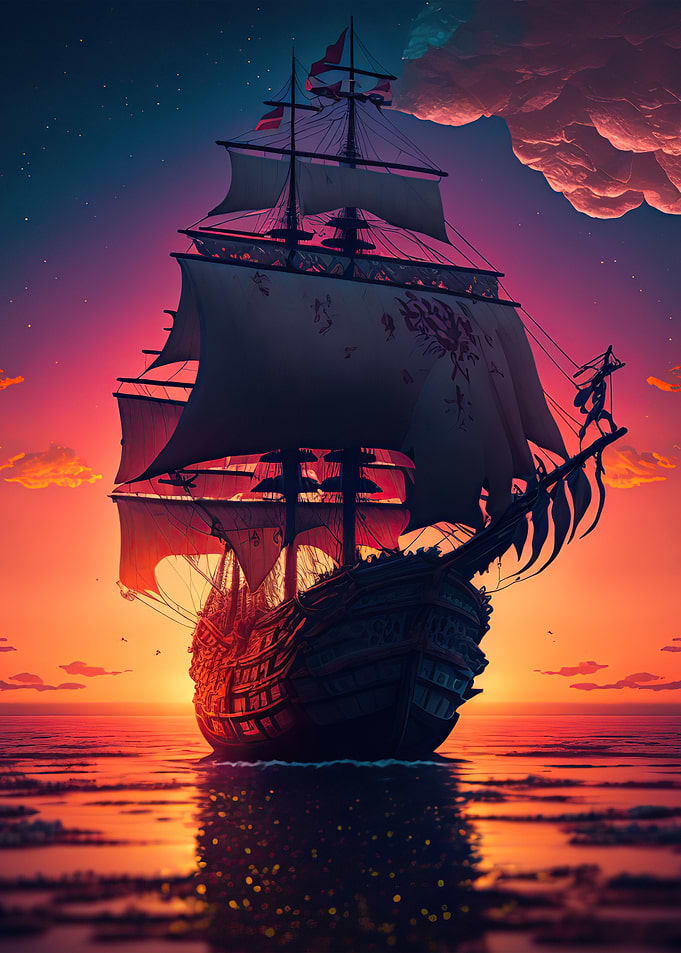 Ship Sunset