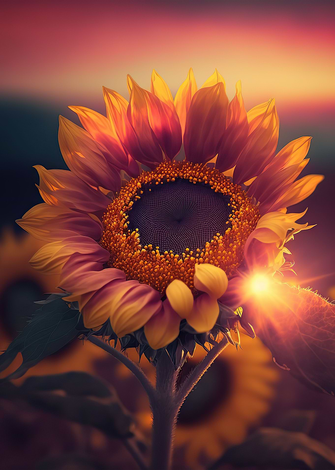 Universe sunflower