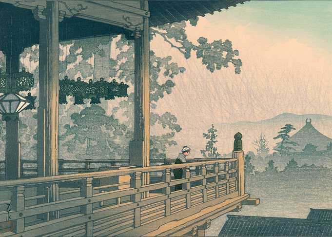 Kawase Hasui Temple Nara