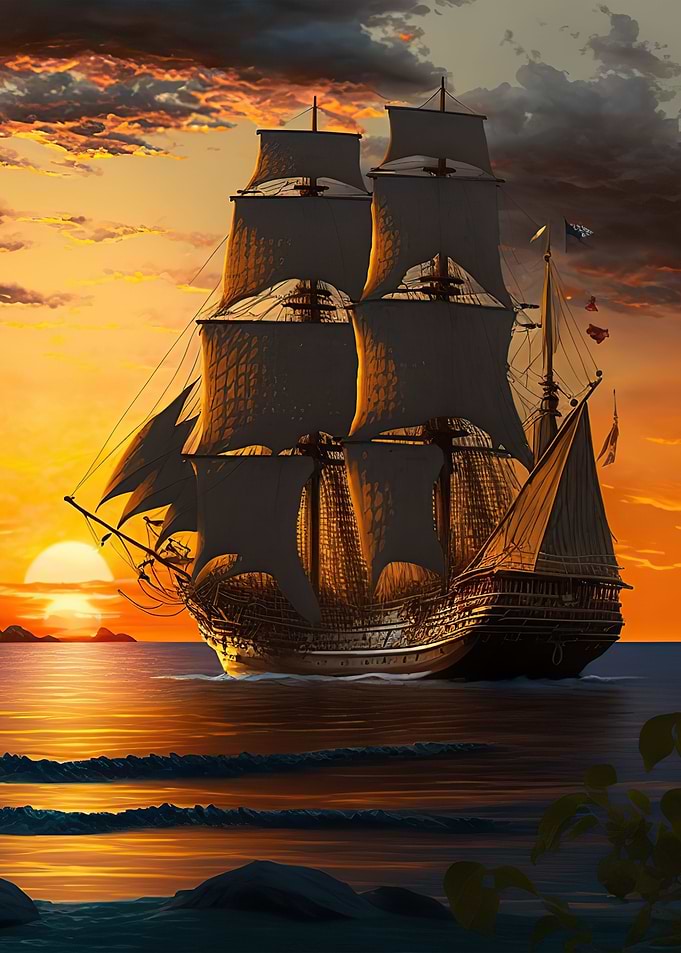 Ship Sunset