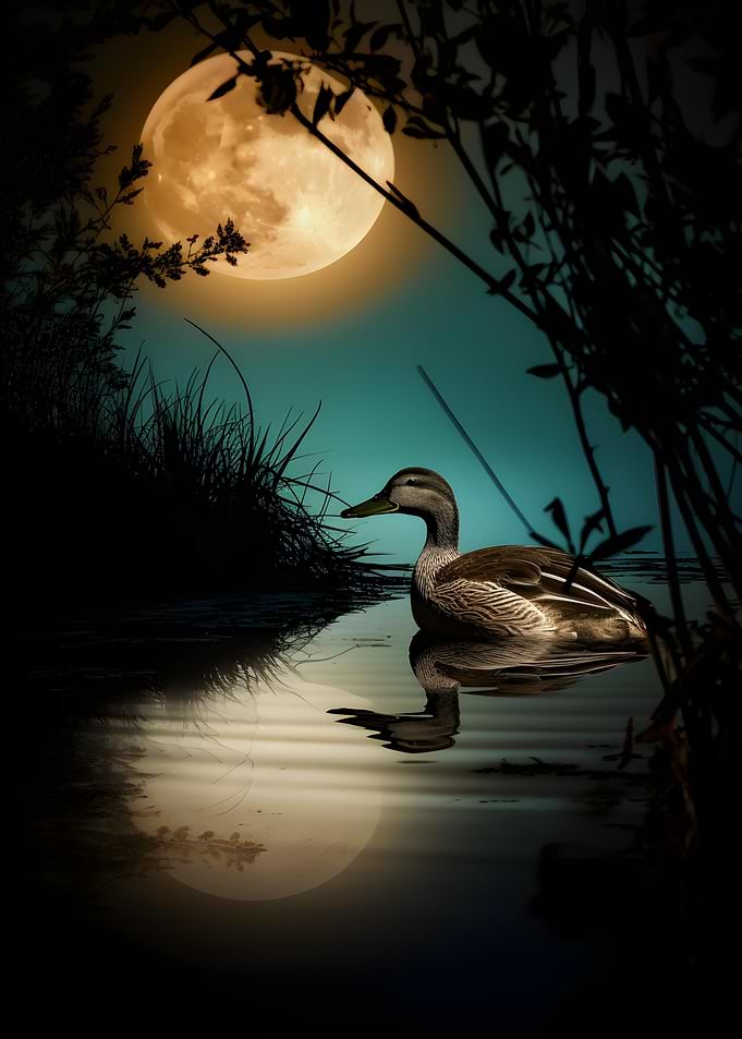 Duck Under the Moonlight