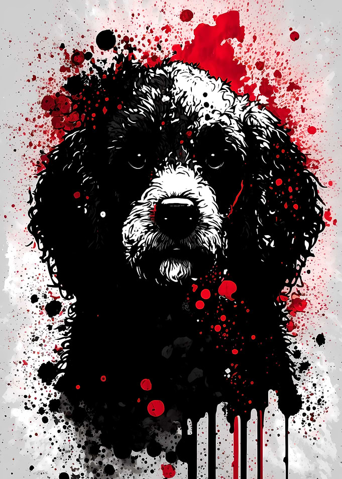 Poodle Ink Portrait