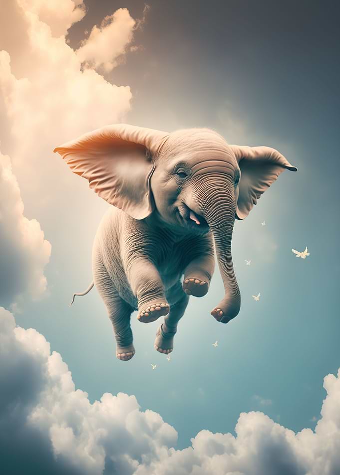 Elephant Flying Animal