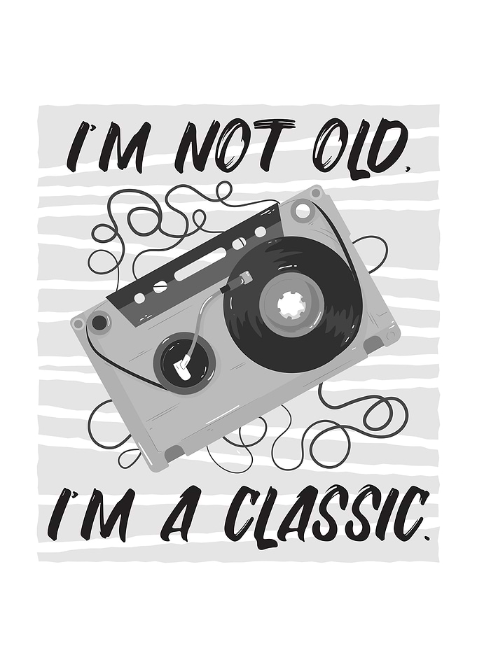 Retro Cassette Quote