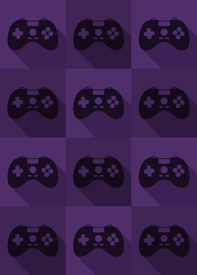 Gamer Controllers Purple