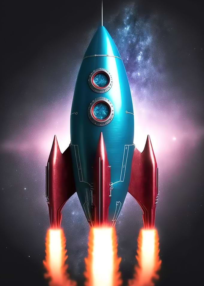 Space Launch Rocket Clouds