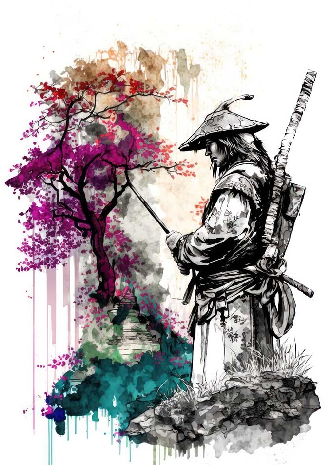 Samurai Warrior Zen Garden