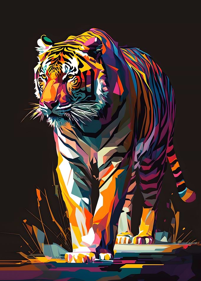 Tiger Pop Art