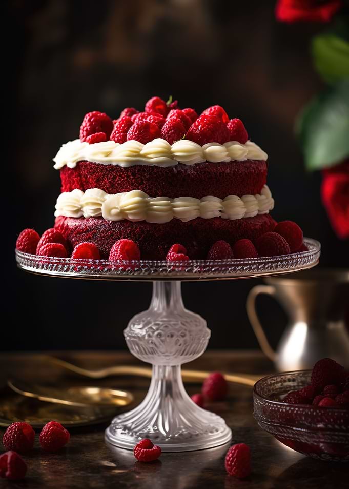 Velvety Red Cake Delight