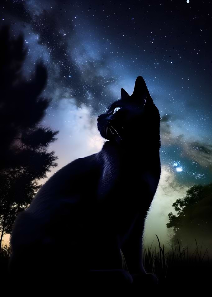Cat Galaxy Animal Nature