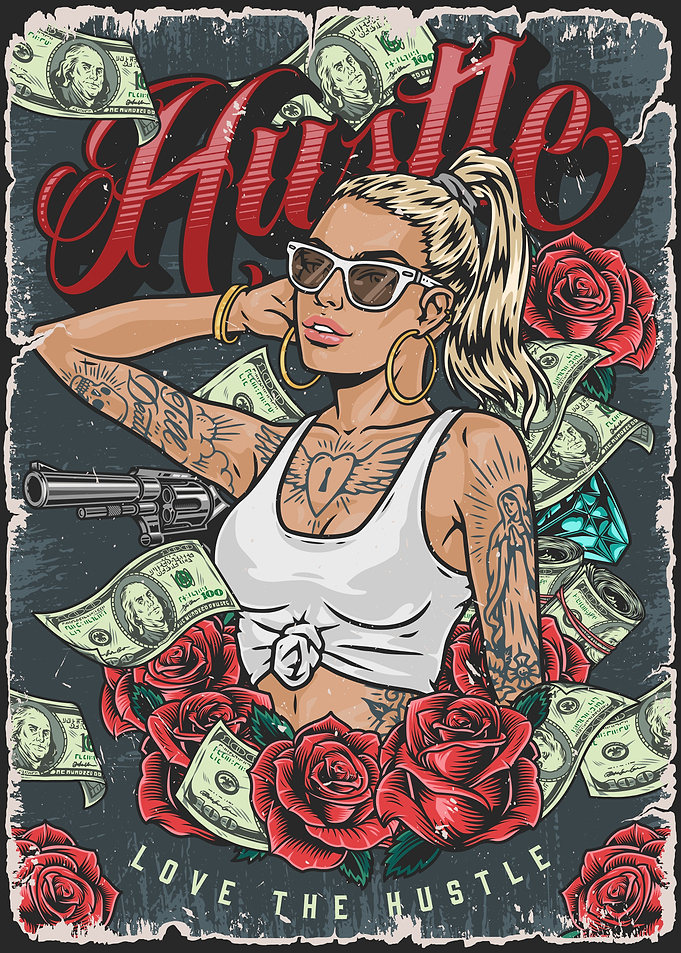 Love The Hustle Girl Money