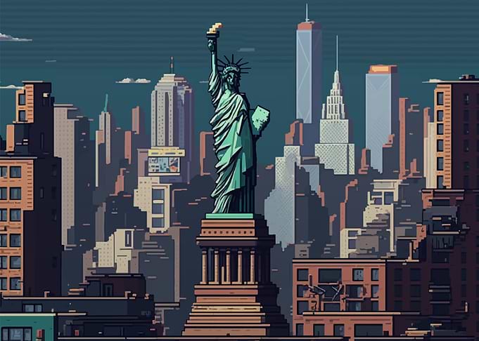 New York Pixel art