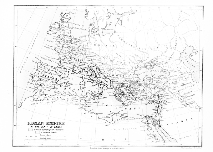 Roman empire European map