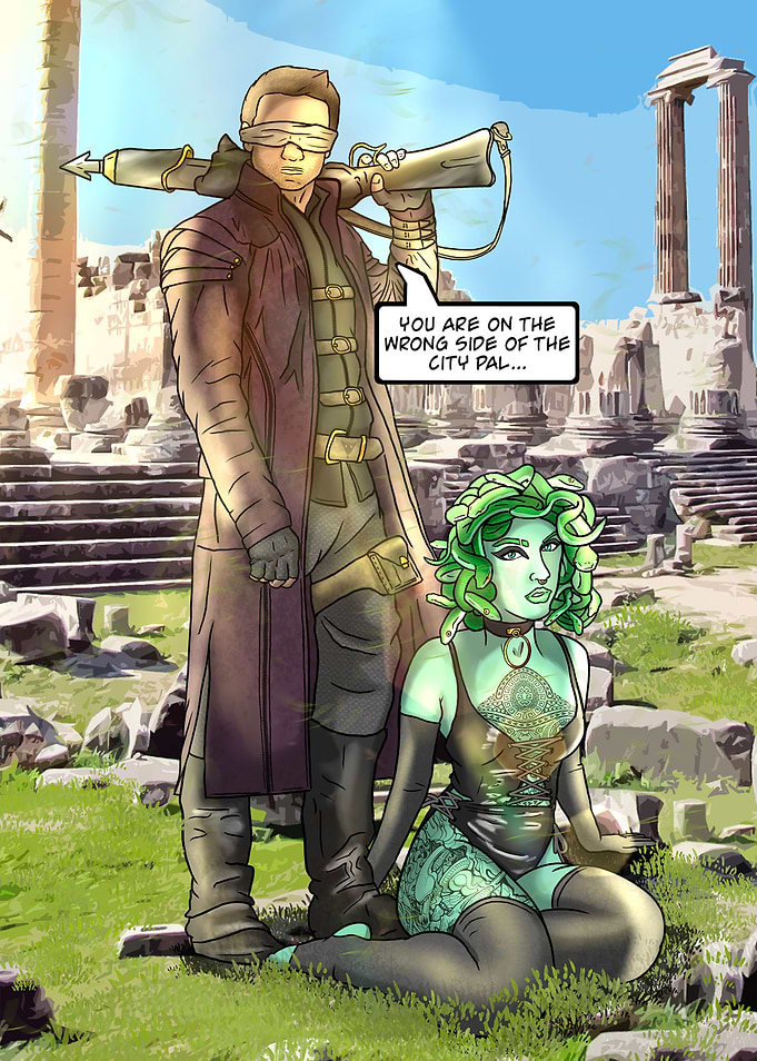 Urban Fantasy Medusa Duo