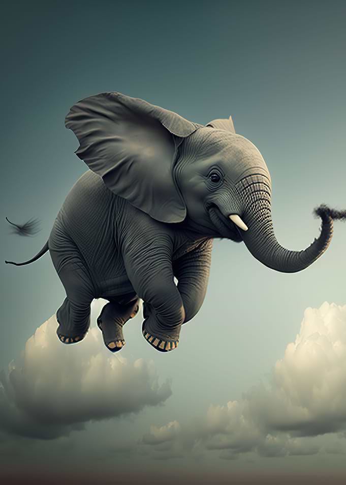 Elephant Flying Animal