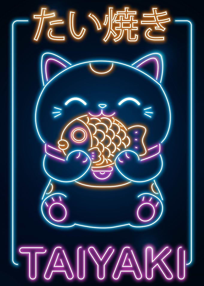 Retro Neko Taiyaki