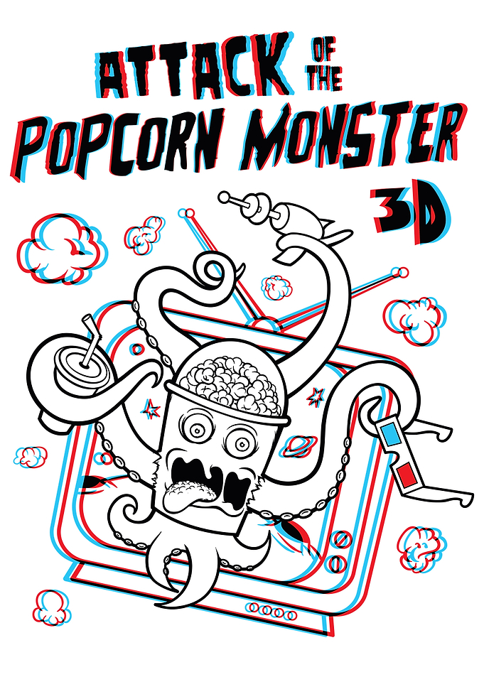 Popcorn Monster 3D