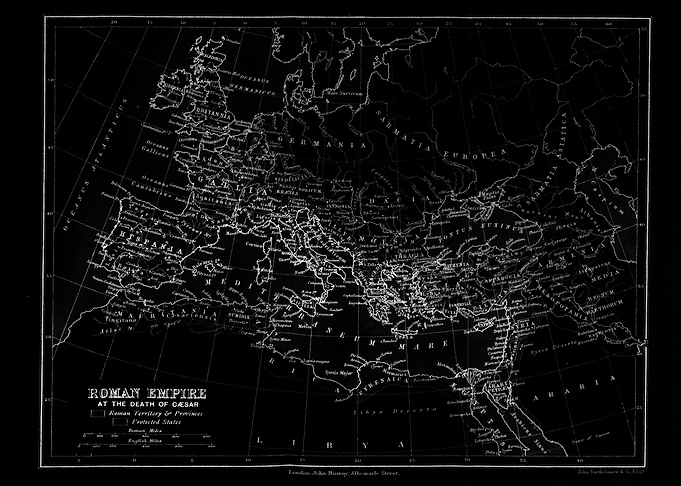 Roman empire Europe map