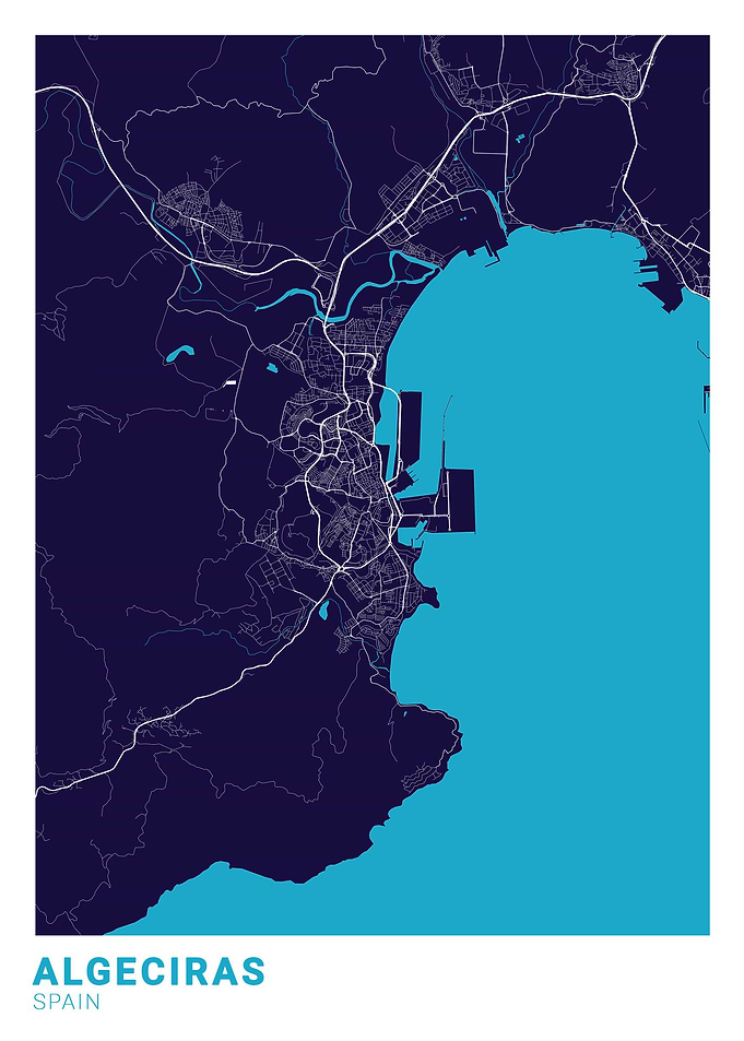Algeciras City Map