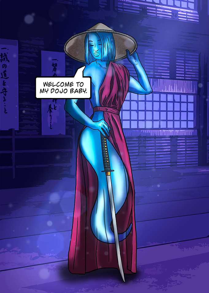 Urban Fantasy Geisha Ghost