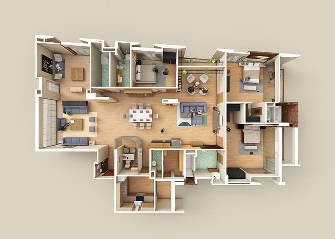 3 bedroom luxury apartment