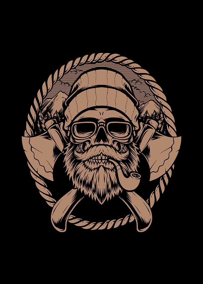 Skull lumberjack