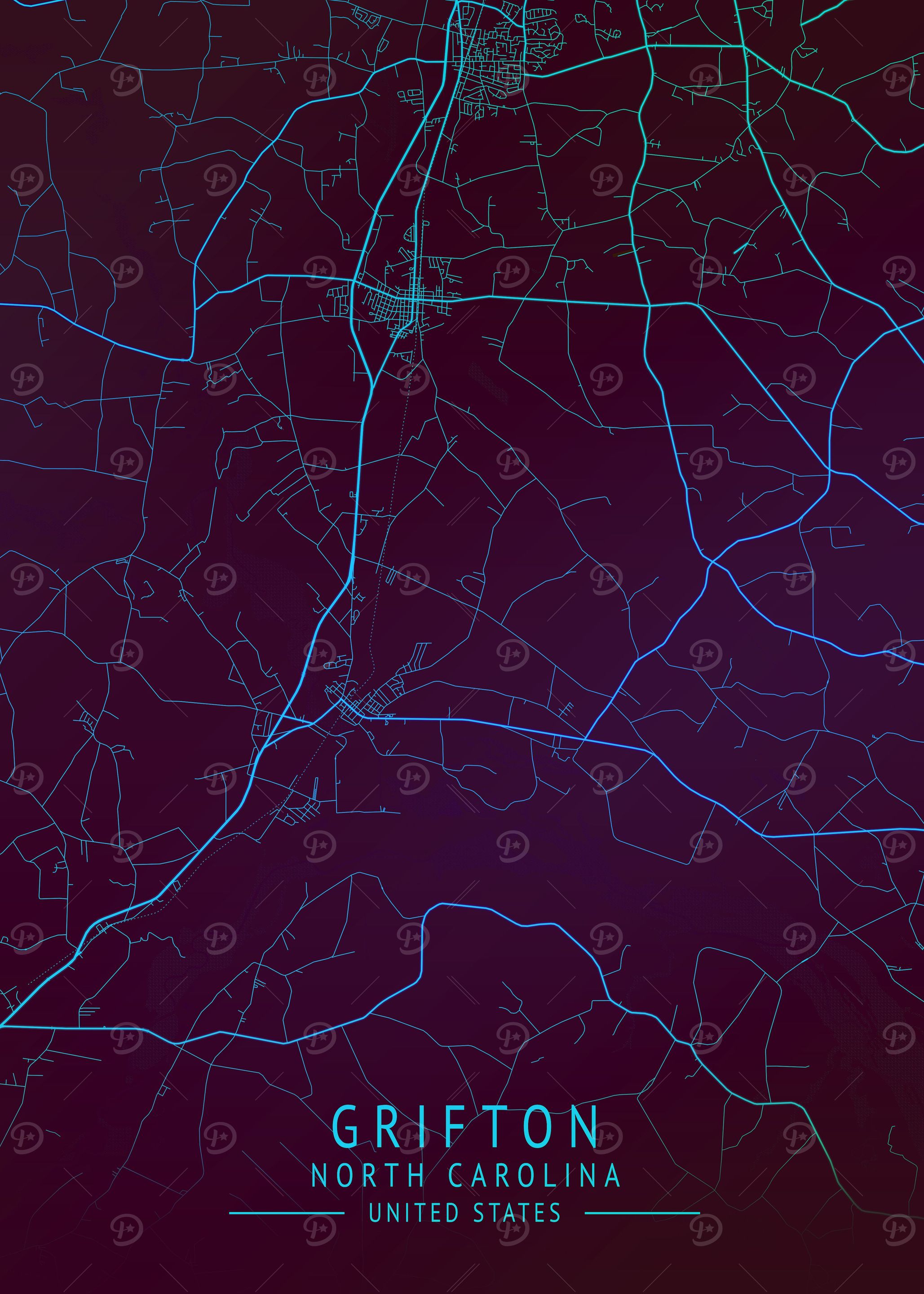 Grifton USA City Map