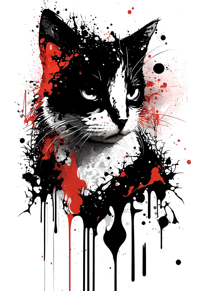 Calico House Cat Portrait