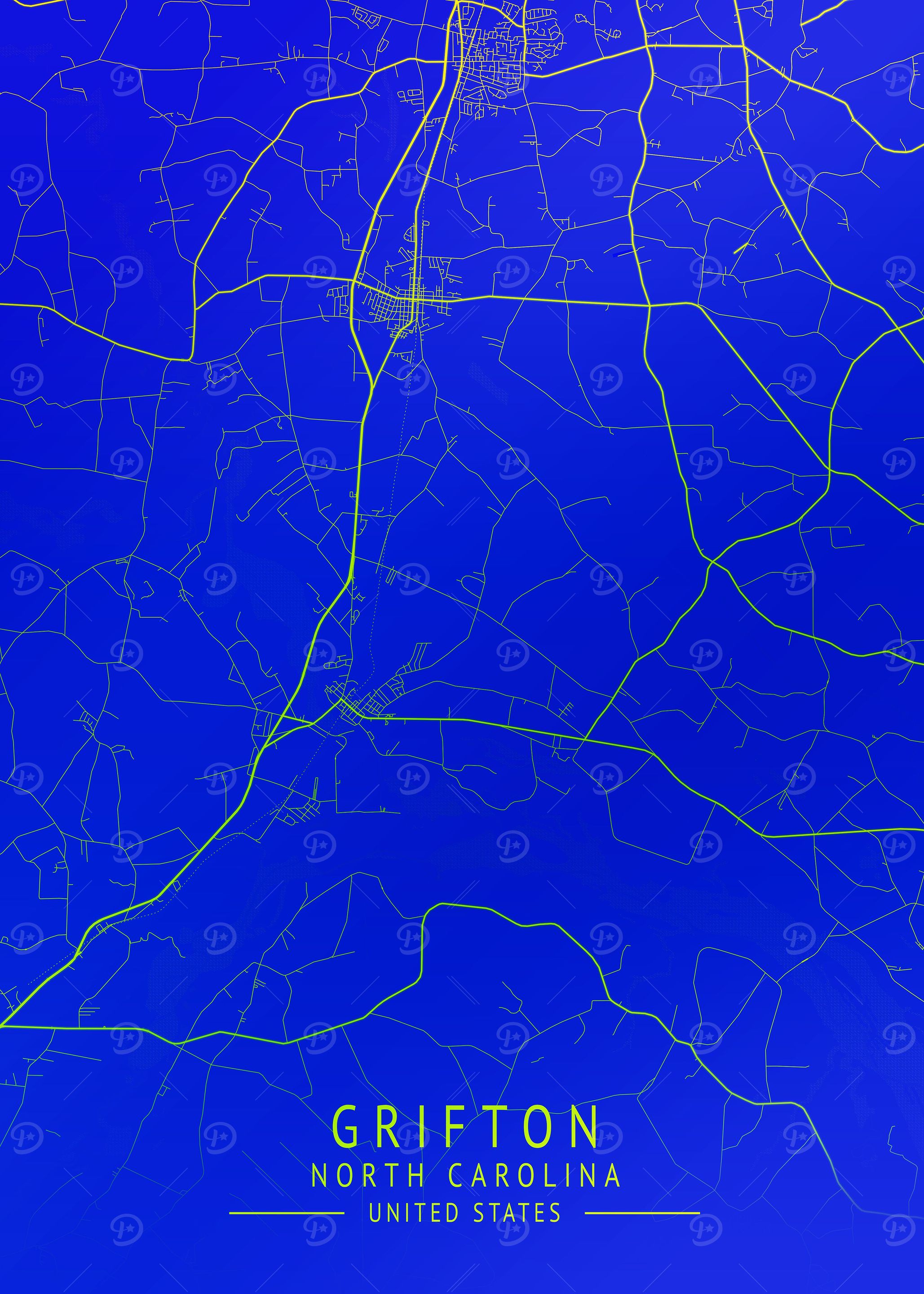 Grifton USA City Map