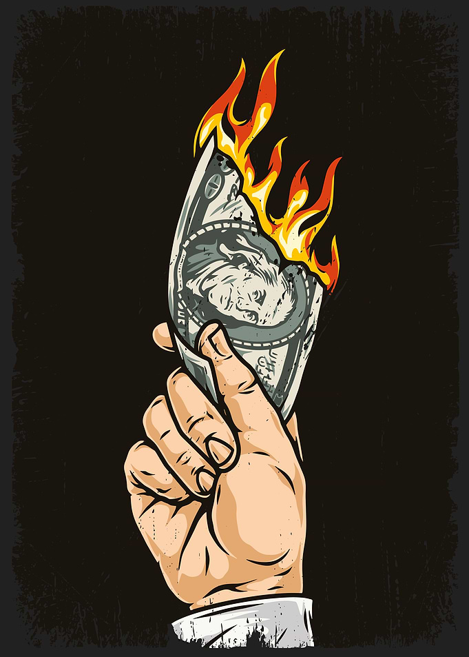 Huslte Hard Burn Money