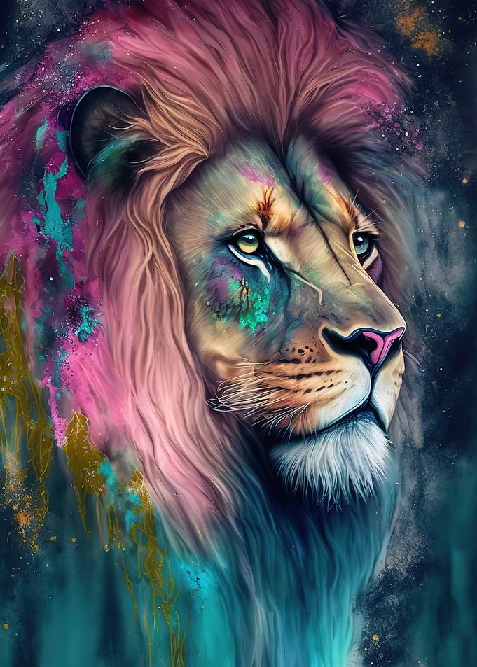 Lion neon