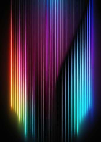 rainbow neon