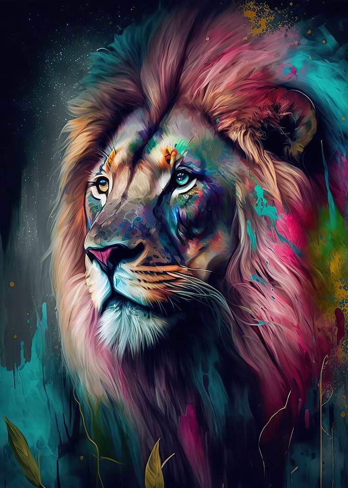 Lion neon